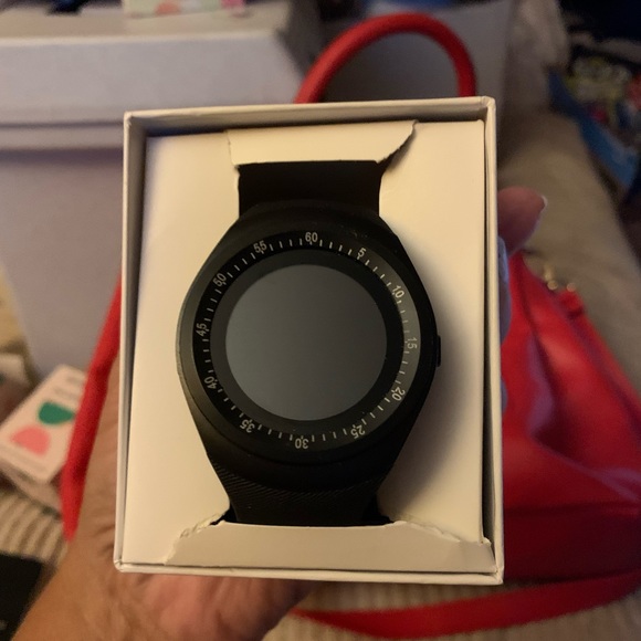 Smart Watch with Digital Display - Black Band, Charger, and Box Included - Picture 2 of 6